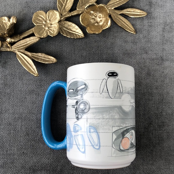 Disney Toy Story Wall-E Eve Sketch Ceramic Mug NEW
